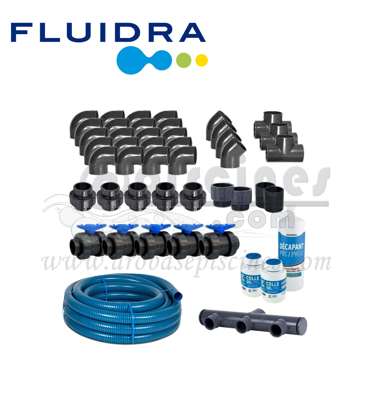 KIT PVC COMPLET DIAMÈTRE 50MM