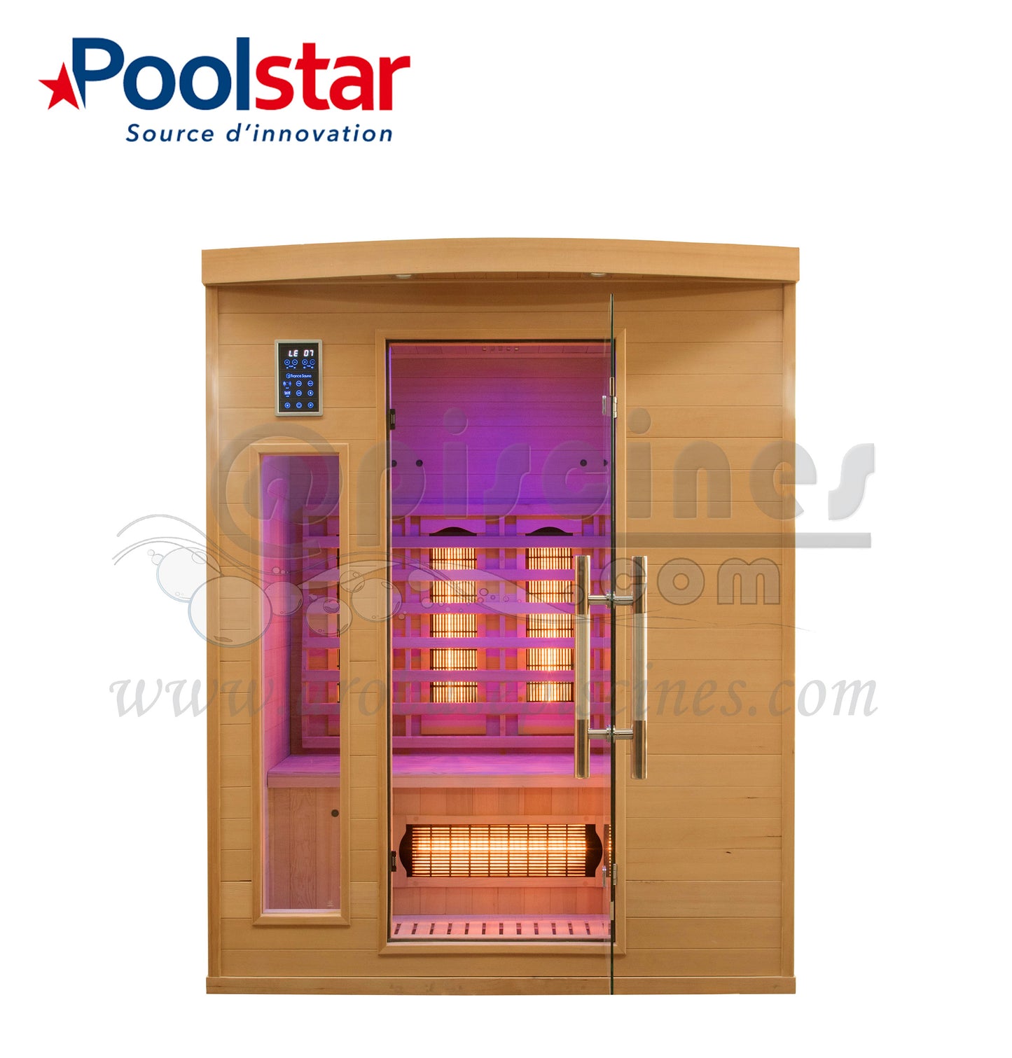SAUNA INFRAROUGE APOLLON QUARTZ 3 PLACES