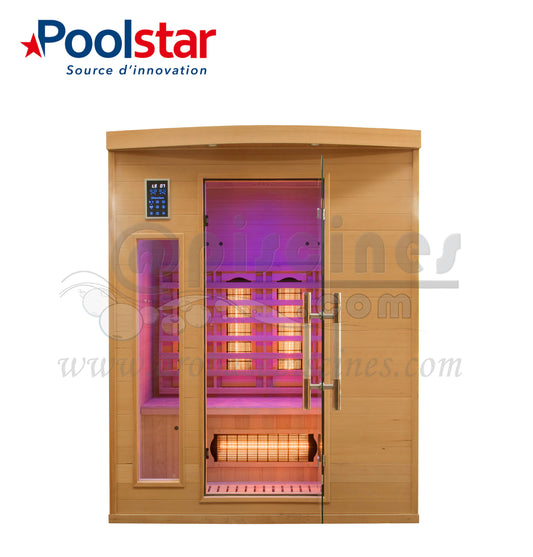 SAUNA INFRAROUGE APOLLON QUARTZ 3 PLACES