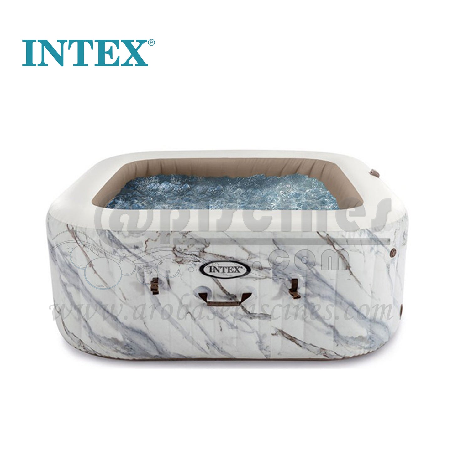 SPA GONFLABLE MODÈLE “INTEX PURE SPA BULLES CALACATTA” 4 PLACES