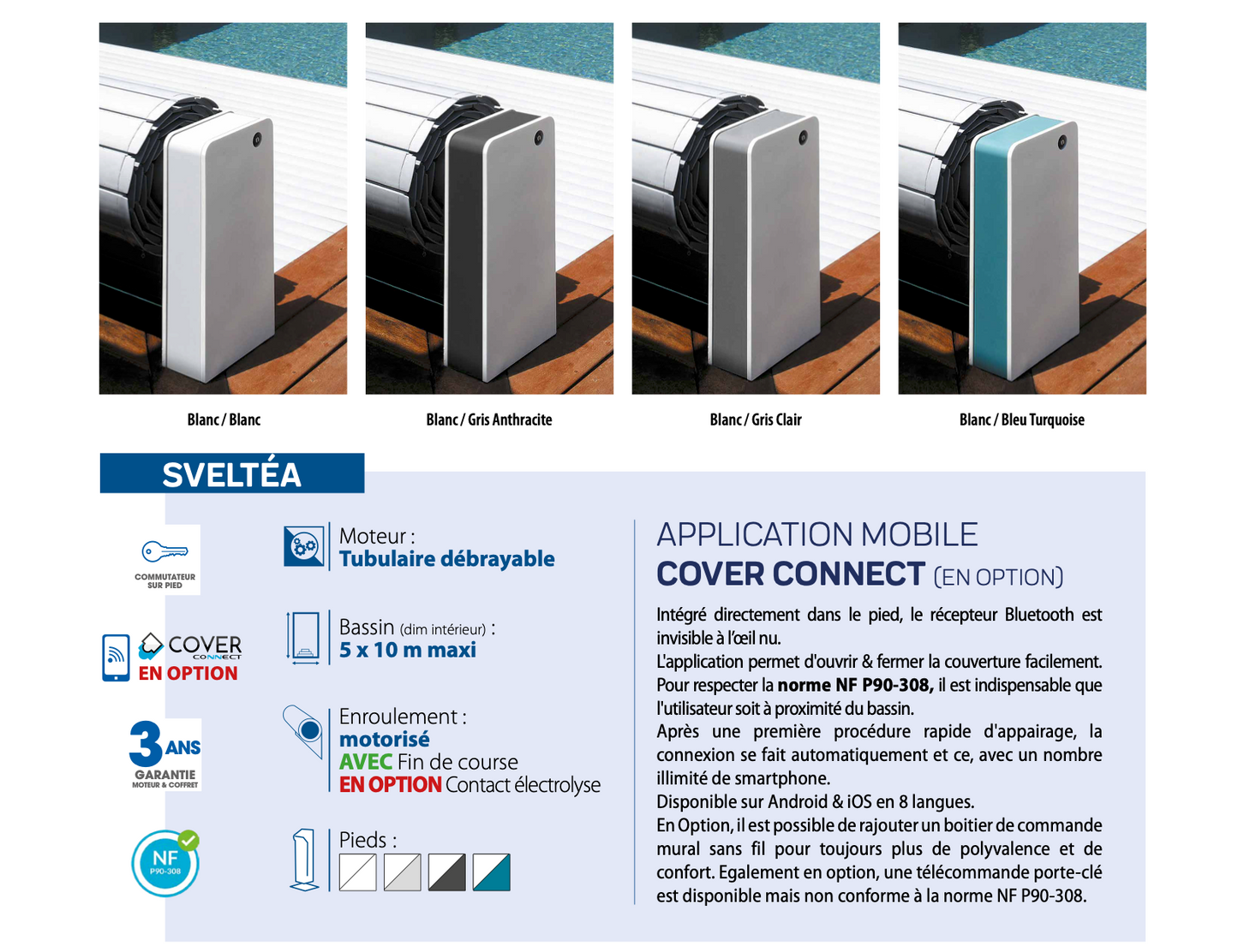 VOLET ROULANT HORS SOL FLUIDRA SVELTÉA POUR PISCINES AXÉO PISCINES BLOC FILTRANT