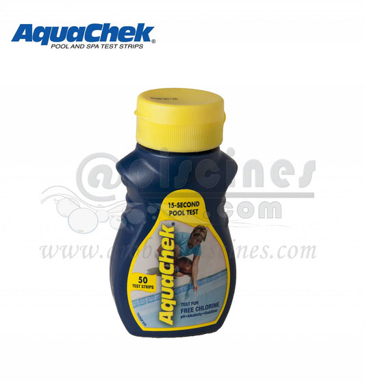 BANDELETTES D'ANALYSE GAMME AQUACHEK JAUNE CHLORE