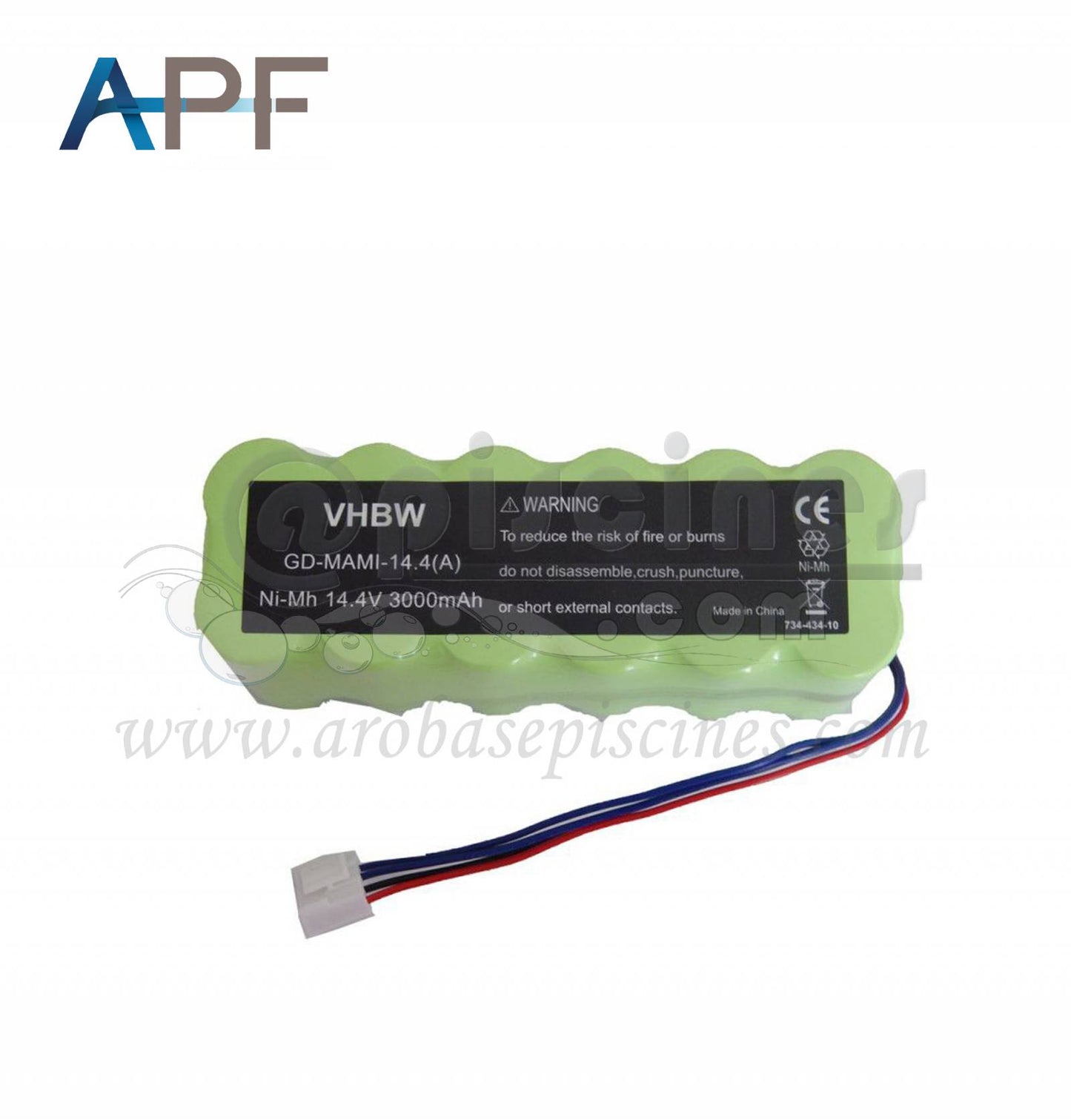 BATTERIE NiMH 3 000mA/h -12V POUR ENROULEUR VEKTOR
