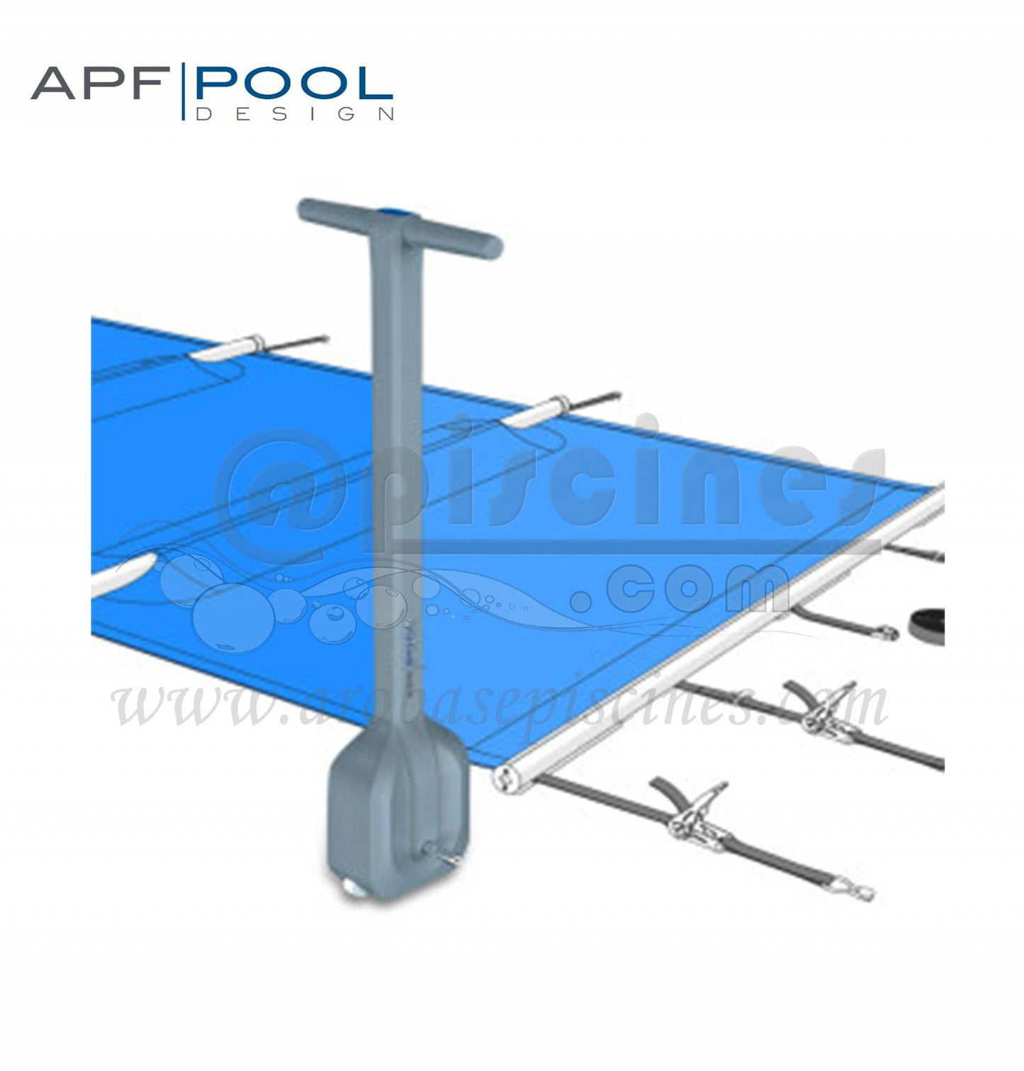 ENROULEUR ISCOOT 700 POUR BACHE A BARRES DE SECURITE