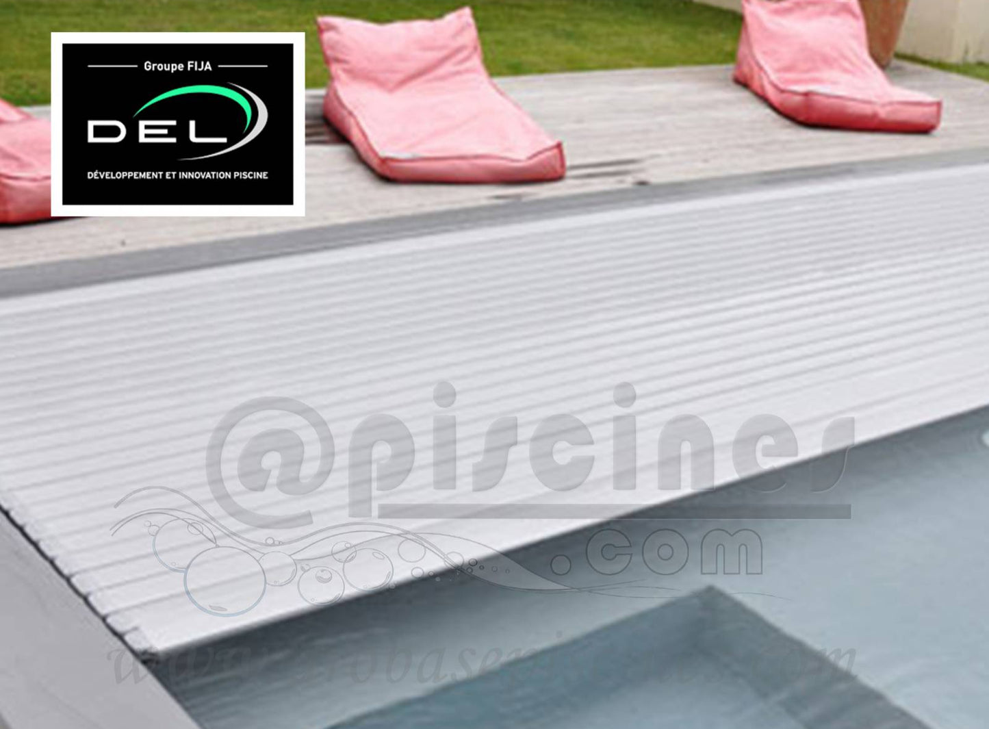 LOT DE 3 LAMES DE FIN COTÉ MOTEUR POUR VOLET ROULANT IMMERGÉ FRANCE PISCINES COMPOSITES