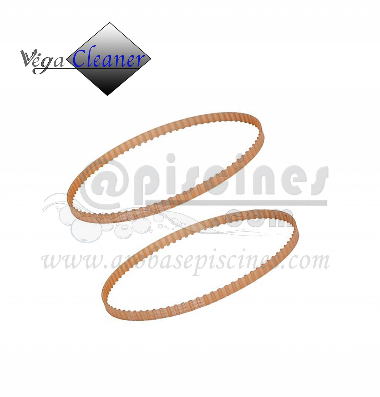 PAIRE DE COURROIE D'ENTRAINEMENT POUR ROBOT VEGA CLEANER 100/300
