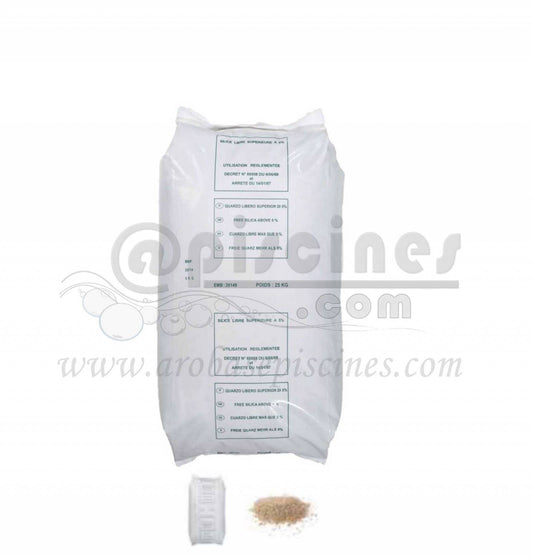 SAC DE 25KG DE SABLE POUR FILTRE DE PISCINE