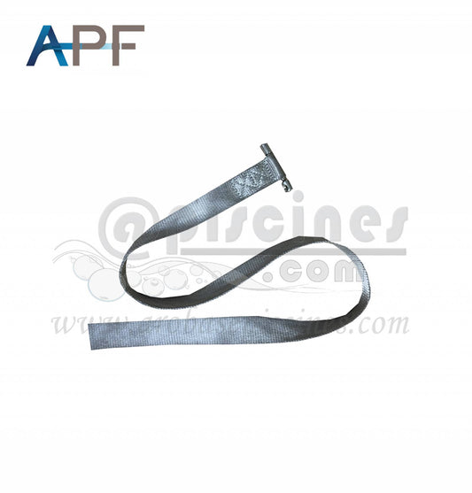 SANGLE 72 cm AVEC INSERT INOX POUR BACHE A BARRES NFP 90-308 COLORIS AU CHOIX