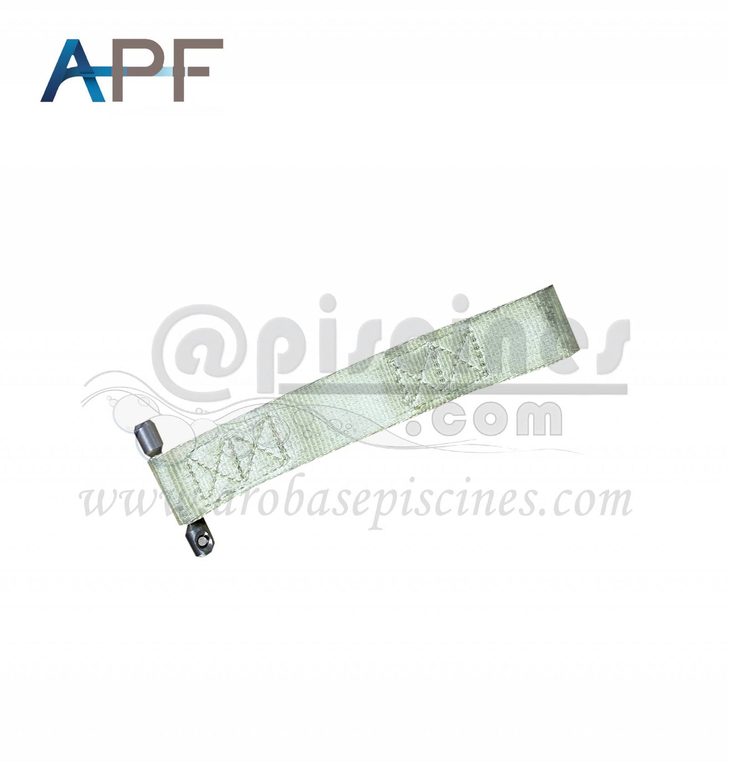 LOT DE DEUX SANGLES BOUCLE AVEC INSERT INOX POUR BACHE A BARRES NFP 90-308 COLORIS AU CHOIX