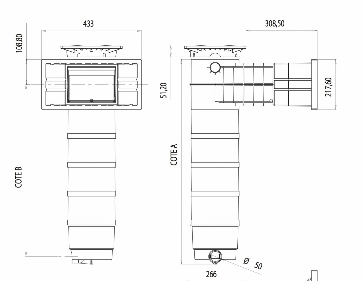 SKIMFILTRE WELTICO C6 20M3/H