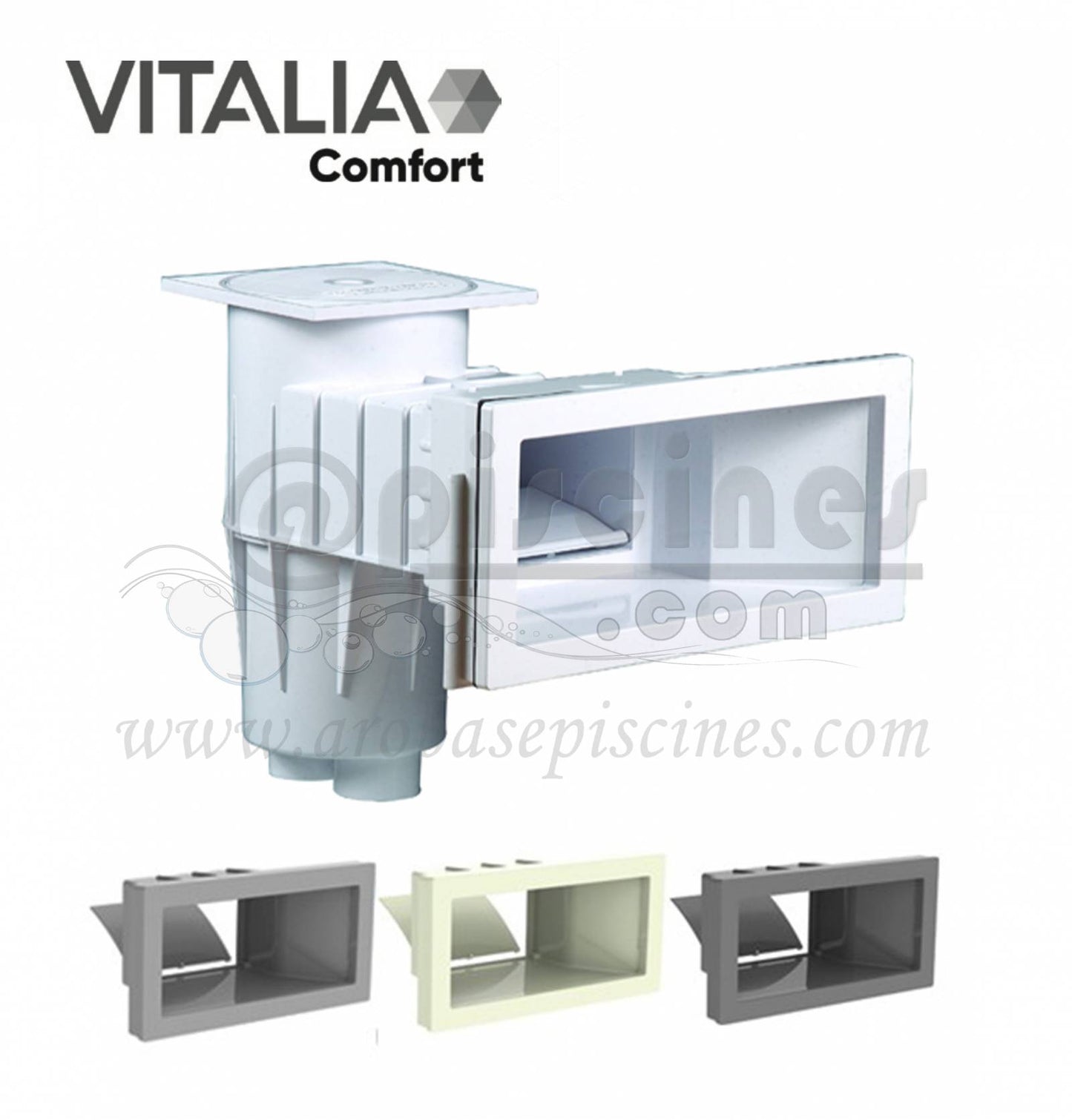 SKIMMER VITALIA CONFORT POUR PISCINE BÉTON/LINER PLUSIEURS COLORIS DISPONIBLES
