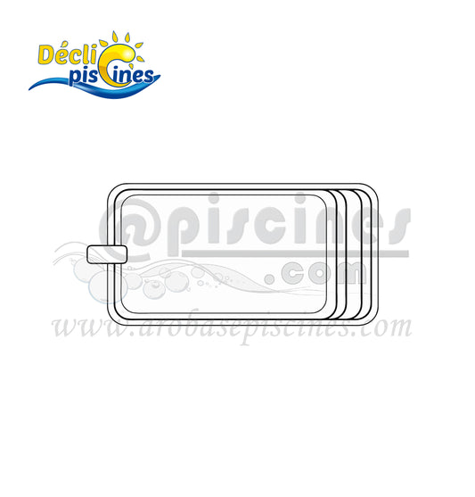 PISCINE COQUE POLYESTER MODELE DECLIC R700 BF