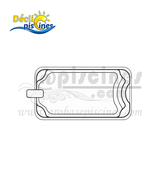 PISCINE COQUE POLYESTER MODELE DECLIC 600 BF