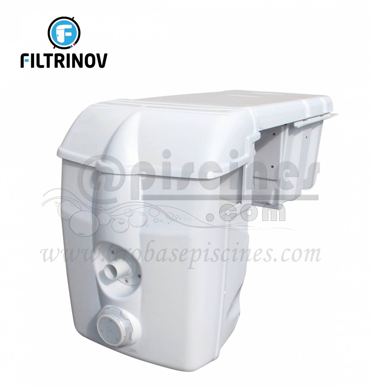 BLOC FILTRANT FILTRINOV MX 18 AVEC ELECTROLYSEUR AU SEL REGULATION DE PH ET NAGE A CONTRE COURANT