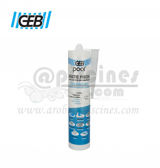 MASTIC SPECIAL PISCINE POOLGEB BLANC, BLEU, GRIS OU BEIGE