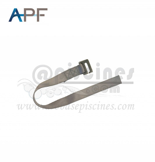 SANGLE RAPIDE 45 cm AVEC PASSANT INOX S POUR BACHE A BARRES NFP 90-308 COLORIS AU CHOIX