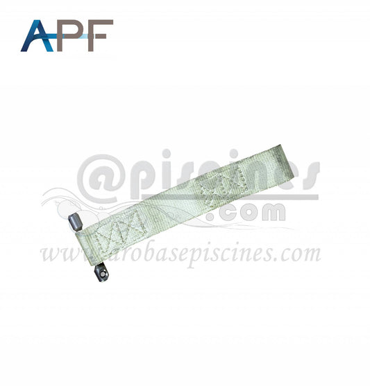 LOT DE DEUX SANGLES RAPIDE AVEC ANNEAU POUR BACHE A BARRES NFP 90-308 COLORIS AU CHOIX