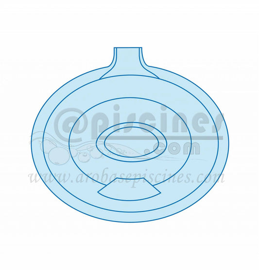 SPA A DEBORDEMENT EN POLYESTER BLANC,GRIS, BLEU OU BEIGE
