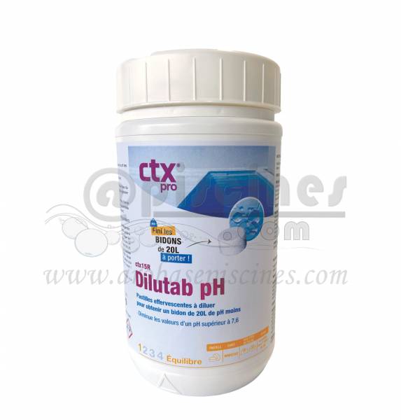 DILUTAB PASTILLES POUR PH MOINS PISCINES 